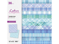 Crafter's Companion 12 x 12" Paper Pad - Blue Pastel Plaid