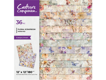 CC-12 x 12" Paper Pad - Floral Scrapbook