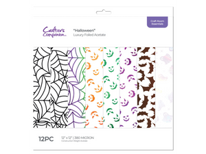 Crafter's Companion Luxury Foiled Acetate Pack - Halloween