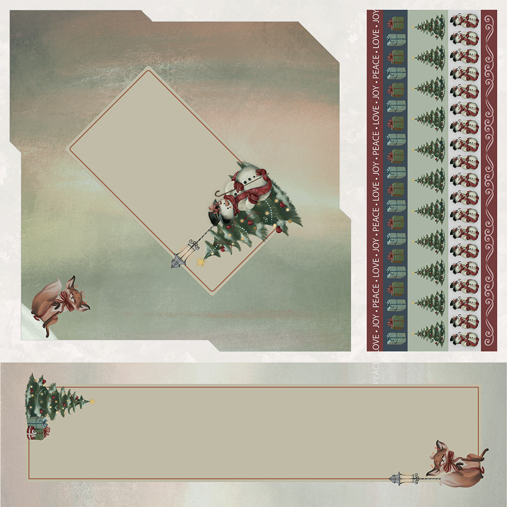 12" x 12" Winter Wishes Paper Pad - 32 Pack