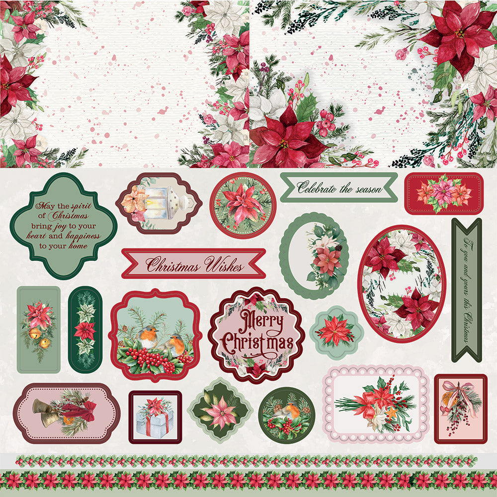 12" x 12" Winter Wishes Paper Pad - 32 Pack