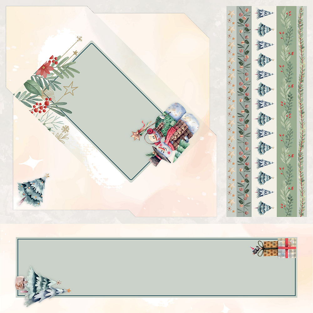 12" x 12" Winter Wishes Paper Pad - 32 Pack