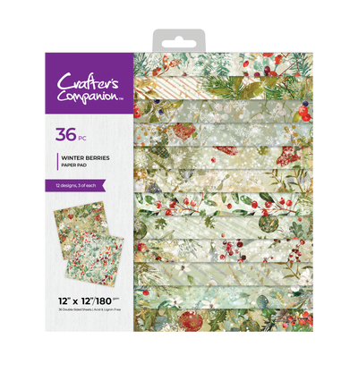 Crafter's Companion 12x12 Paper Pad - Winter Berries