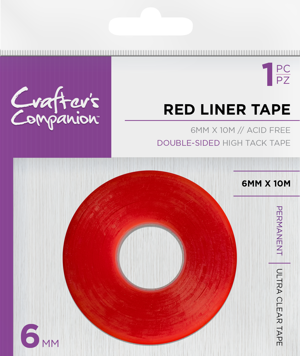 Crafter's Companion Red Liner Tape 6mm & 12mm Duo