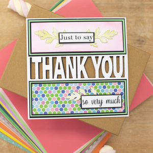 Crafters Companion - Stamp & Die Set - Thank You For Everything