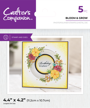 Crafter's Companion Floral Aperture Stamp & Die Collection