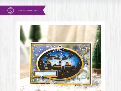 Crafters Companion Stamp and Die - Christmas Village