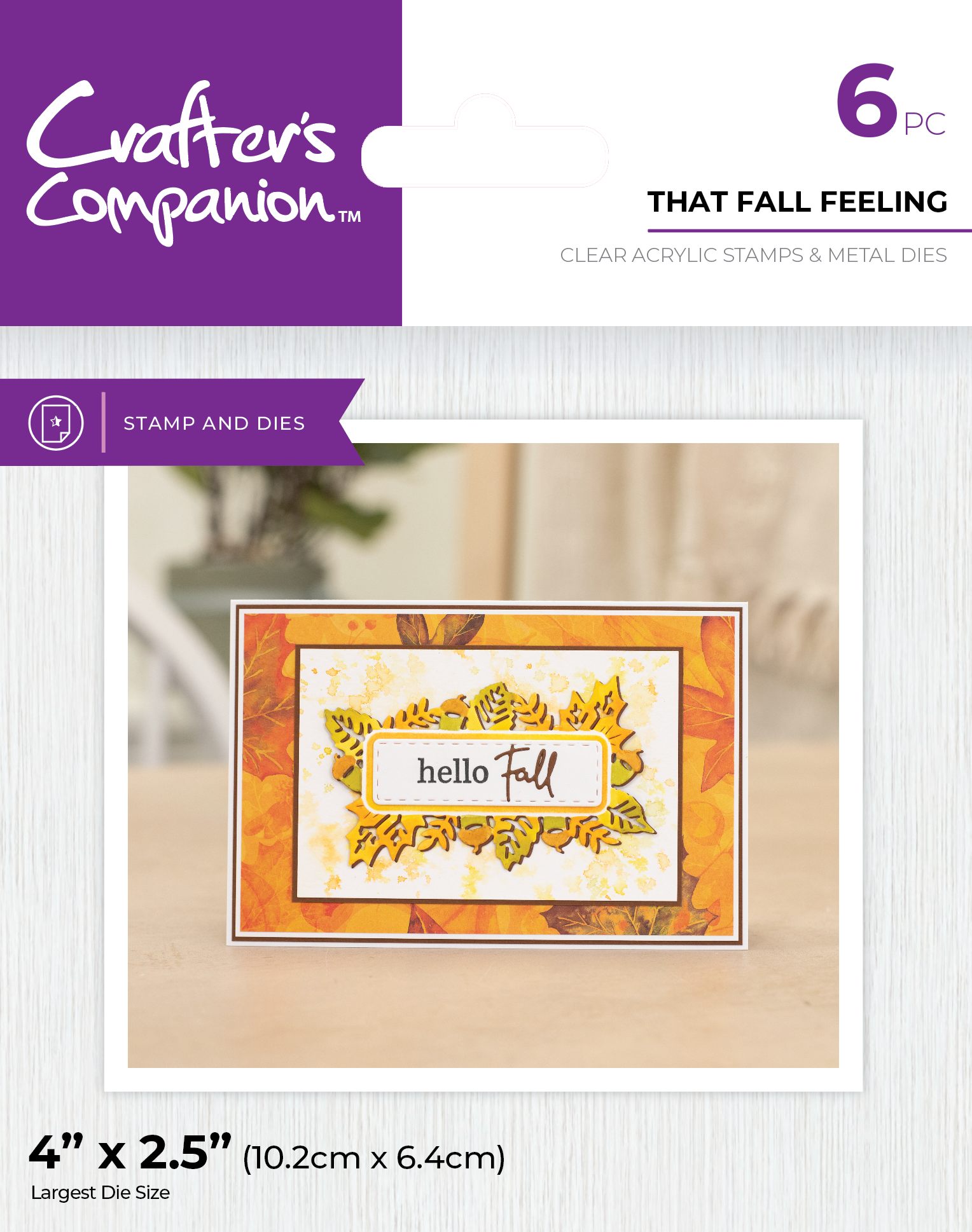 Crafter's Companion Stamp & Die - That Fall Feeling