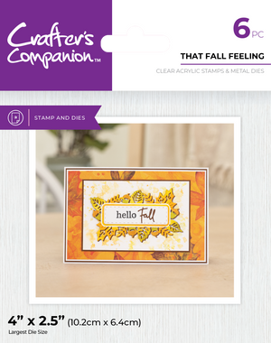 Crafter's Companion Stamp & Die - That Fall Feeling