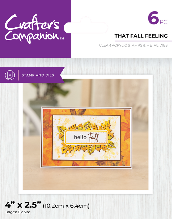 Crafter's Companion Stamp & Die - That Fall Feeling