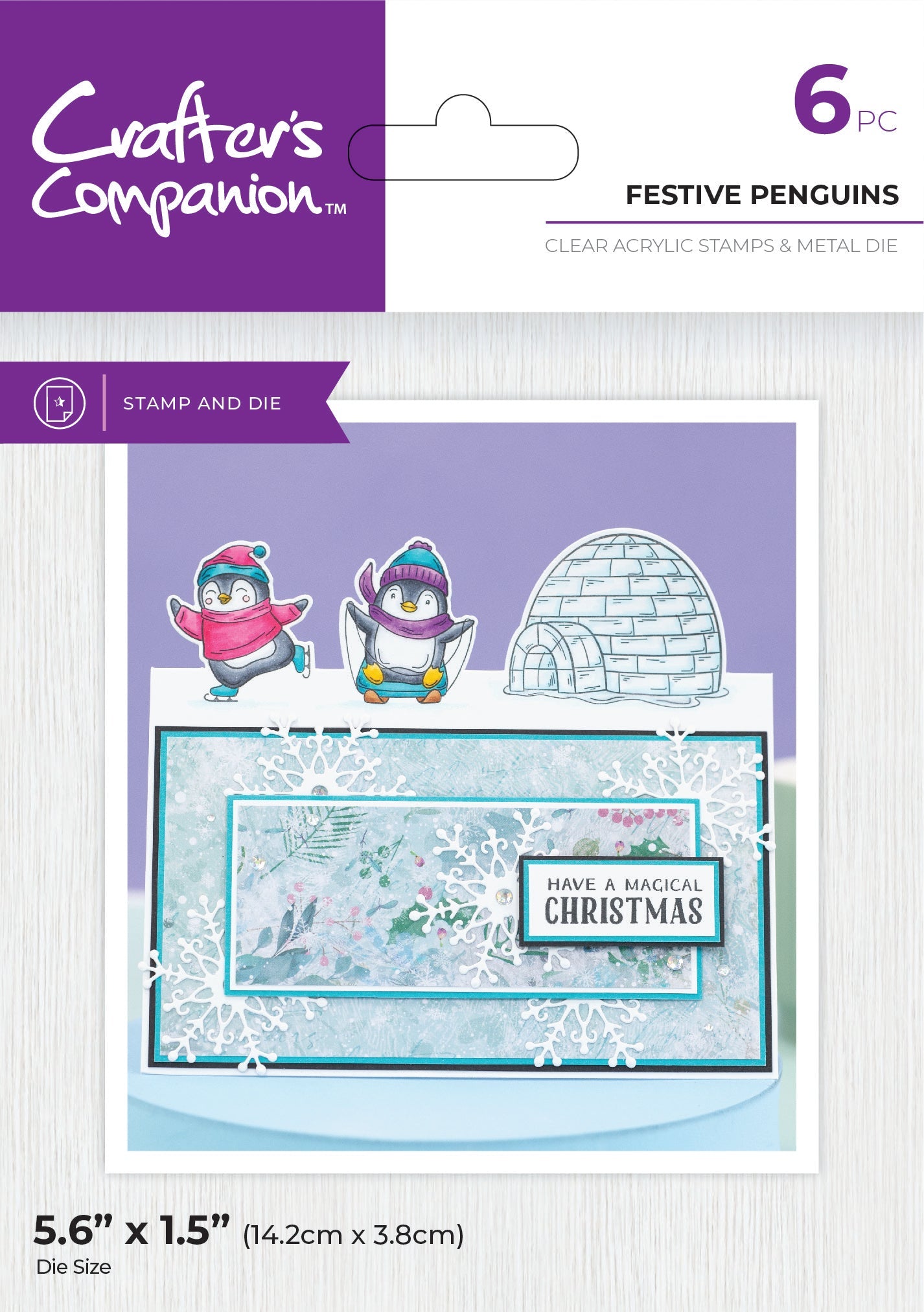 Festive Penguins Stamp and Die Set