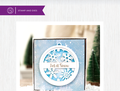 Crafters Companion Stamp and Die - Let it Snow