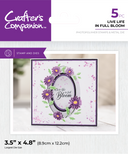 Crafter's Companion Stamp and Die Set - Live Life in Full Bloom