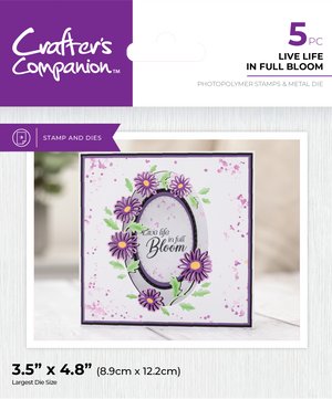 Crafter's Companion Floral Aperture Stamp & Die Collection