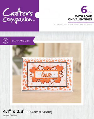 Crafter's Companion Stamp & Die - With Love on Valentines