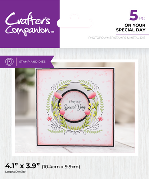 Crafter's Companion Stamp and Die Set - On Your Special Day