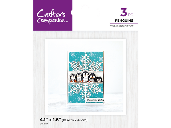 Crafter's Companion - Stamp and Die - Penguins