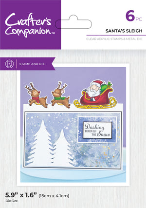 Crafter's Companion Festive Edge Stamp & Die Collection