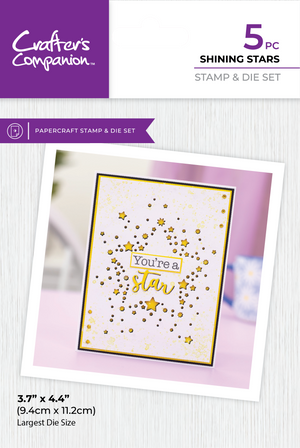 Crafter's Companion Stamp & Die - Shining Stars