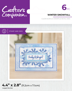 Winter Snowfall Stamp and Die Set