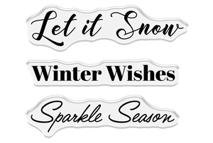 Winter Snowfall Stamp and Die Set