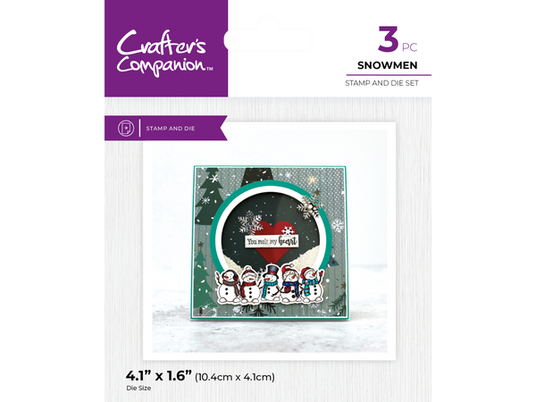 Crafter's Companion Character Embellishement Christmas Stamp & Die Collection