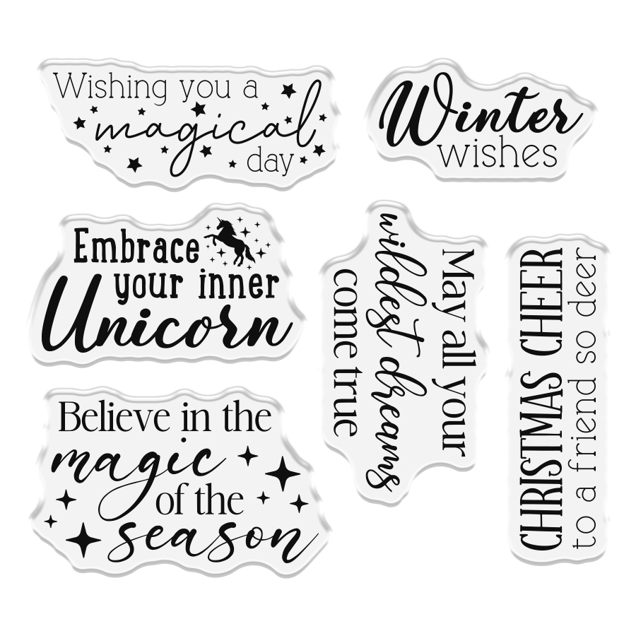 Crafter's Companion Stamp, Die and Stencil Set - Magical Day