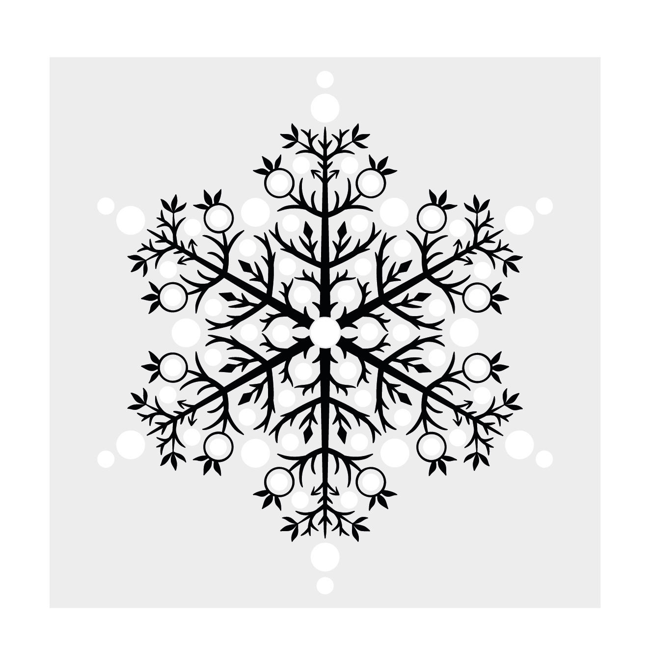 Snowflake Stamp, Die and Stencil Set