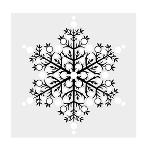 Snowflake Stamp, Die and Stencil Set