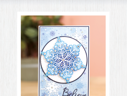 Crafter's Comapnion Stamp, Die and Stencil Set - Snowflake