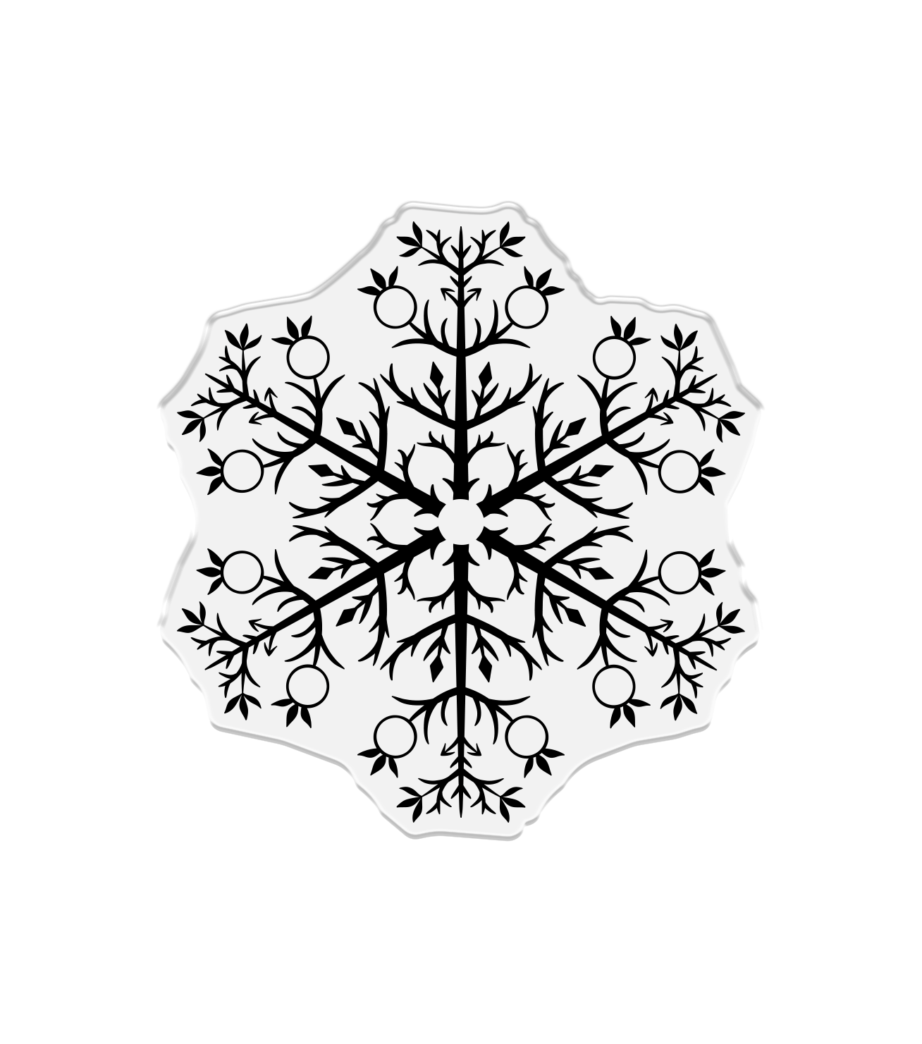 Snowflake Stamp, Die and Stencil Set