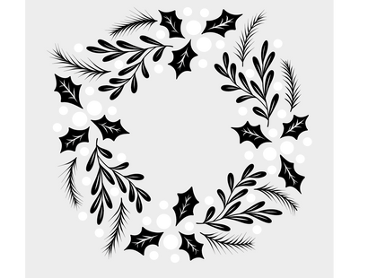 Crafter's Companion Stamp, Die and Stencil Set - Wreath