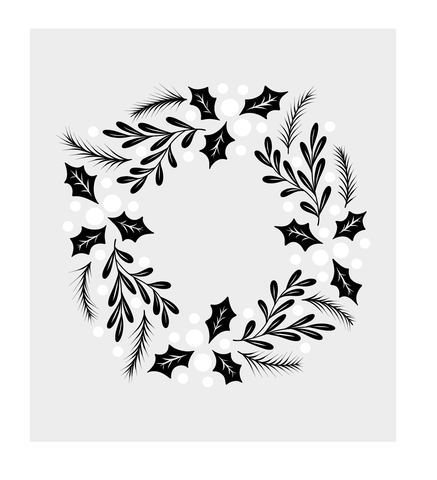 Crafter's Companion Stamp, Die and Stencil Set - Wreath