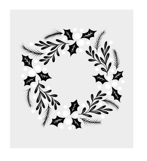 Crafter's Companion Stamp, Die and Stencil Set - Wreath