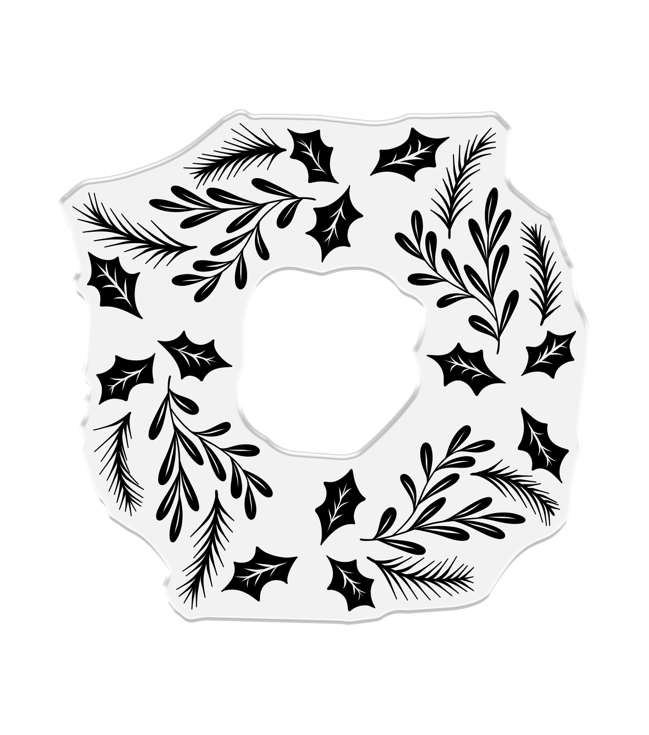 Crafter's Companion Stamp, Die and Stencil Set - Wreath