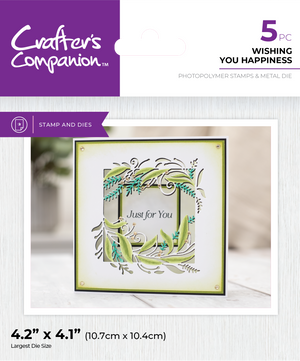 Crafter's Companion Stamp and Die Set - Bloom Where You Are Planted