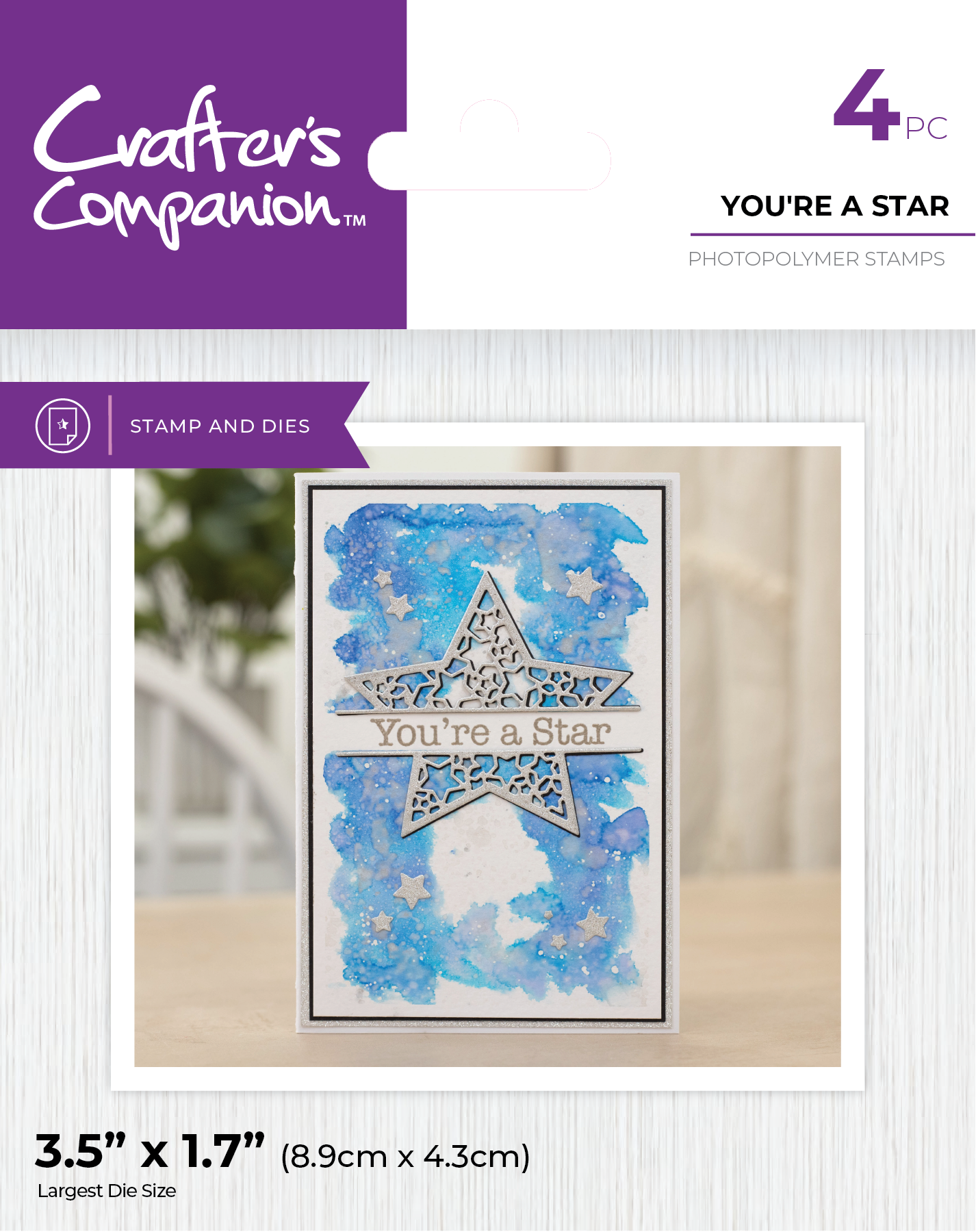 Crafter's Companion Stamp & Die - You're a Star