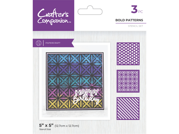 Crafter's Companion Stencils - Bold Patterns