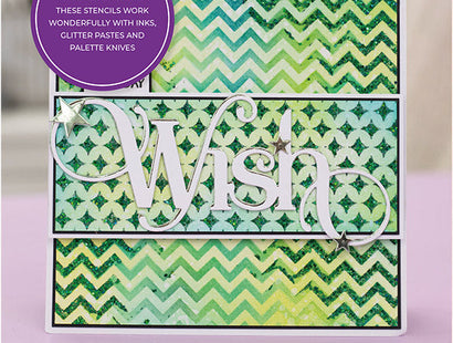 Crafter's Companion Stencil Set - Contemporary Trio