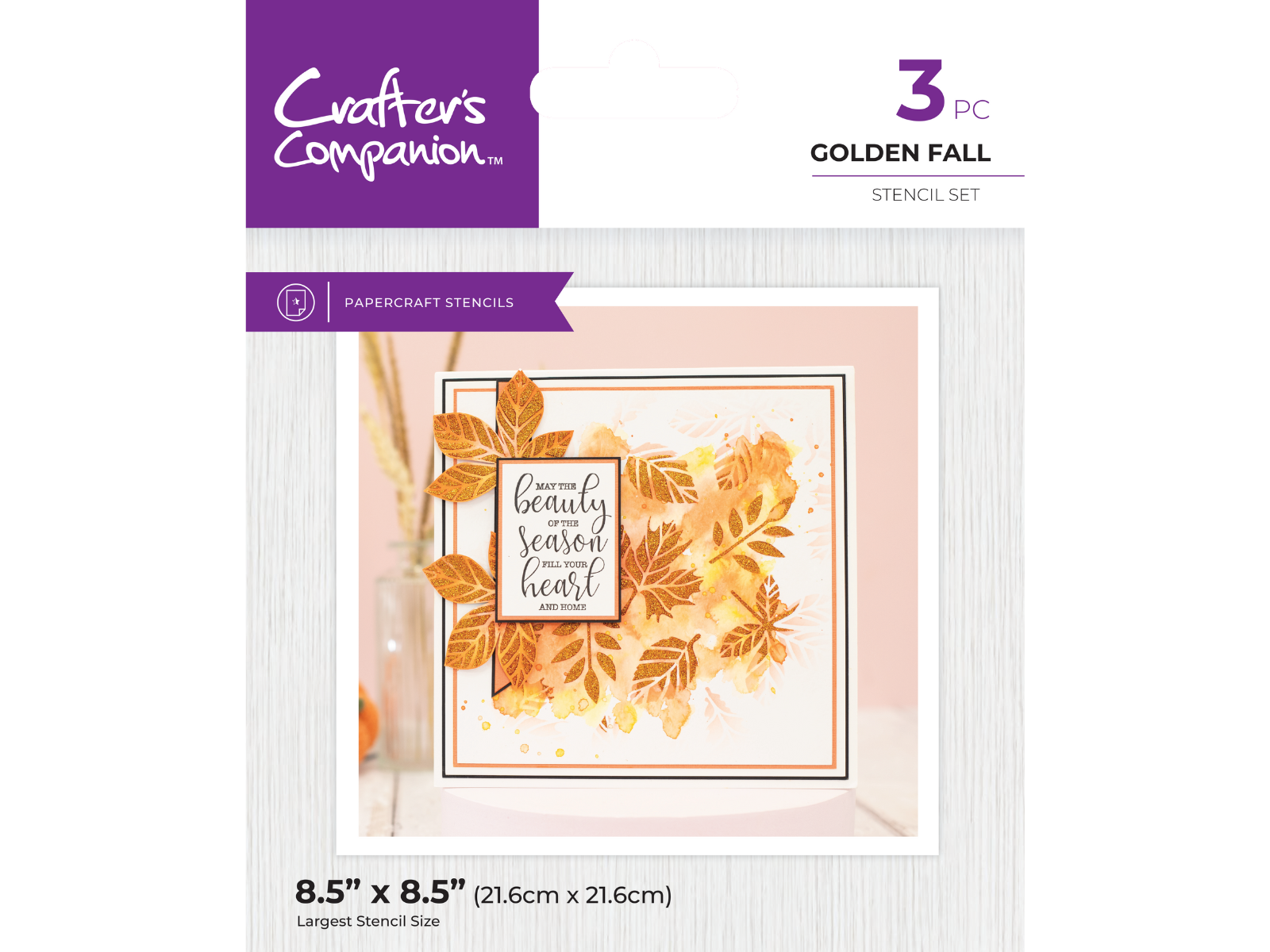 Crafter's Companion Fall Glitter Pastes & Stencils SHOWSTOPPER