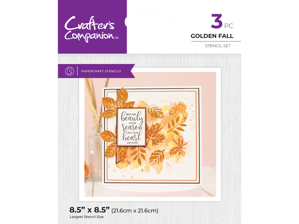 Crafter's Companion Fall Glitter Pastes & Stencils SHOWSTOPPER