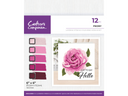 Crafters Companion - Layering Stencils Colouring Medium Set- Peony 