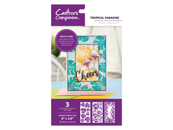 Crafter's Companion Stencils - Tropical Paradise