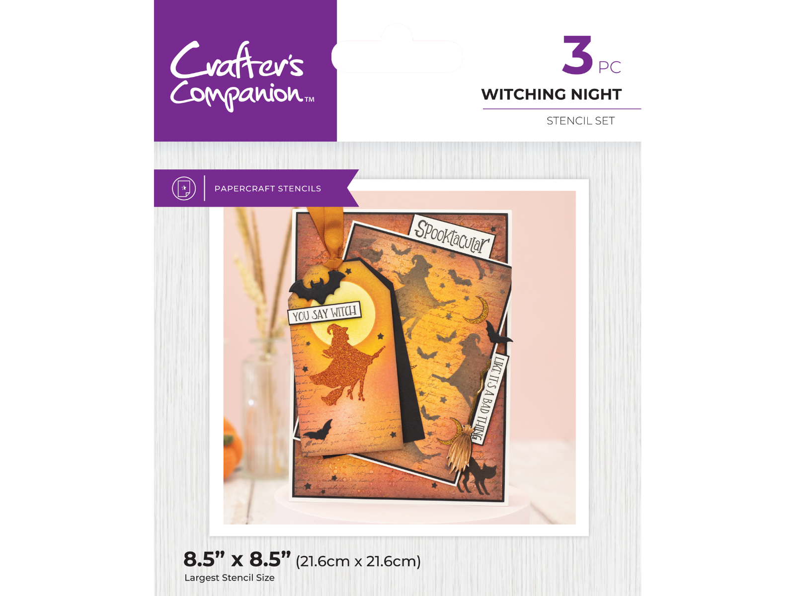 Crafter's Companion Fall Glitter Pastes & Stencils SHOWSTOPPER