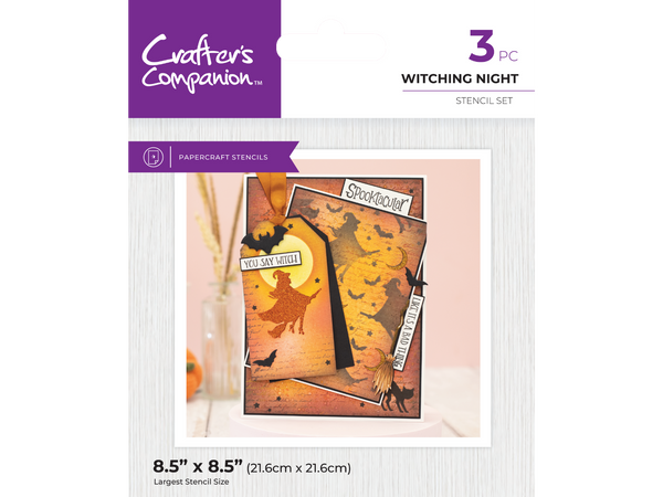 Crafter's Companion Fall Glitter Pastes & Stencils SHOWSTOPPER