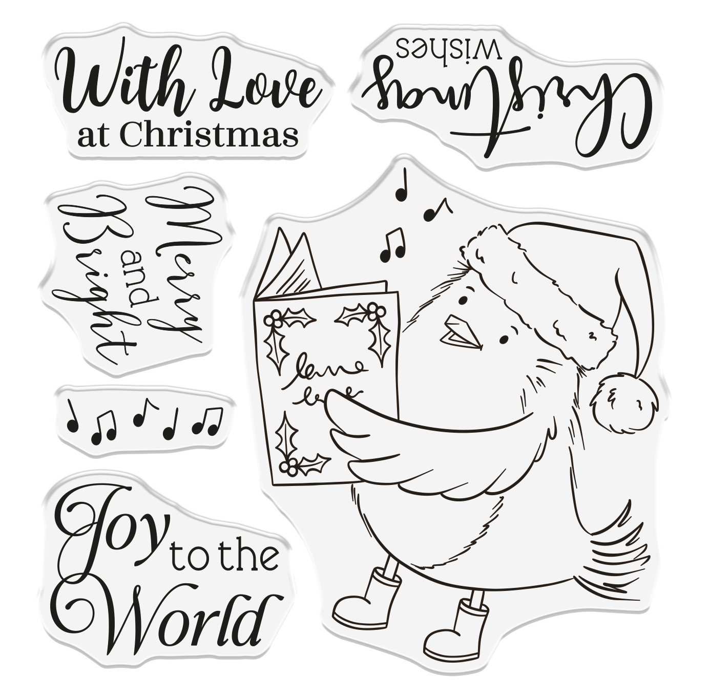 Crafter's Companion Photopolymer Stamp - Joyful Robin