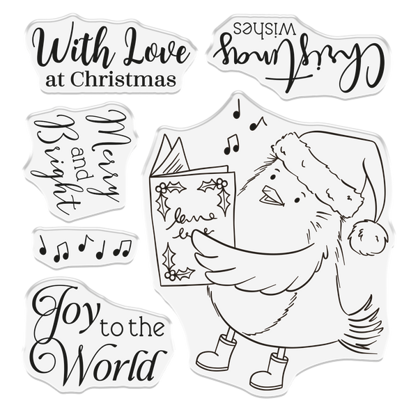 Crafter's Companion Photopolymer Stamp - Joyful Robin