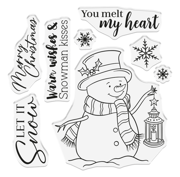 Crafter's Companion Photopolymer Stamp - Snowman Kisses