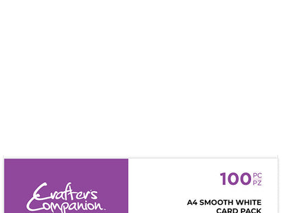 Crafter's Companion A4 Smooth White Card Pack (250gsm) - 100 Sheets