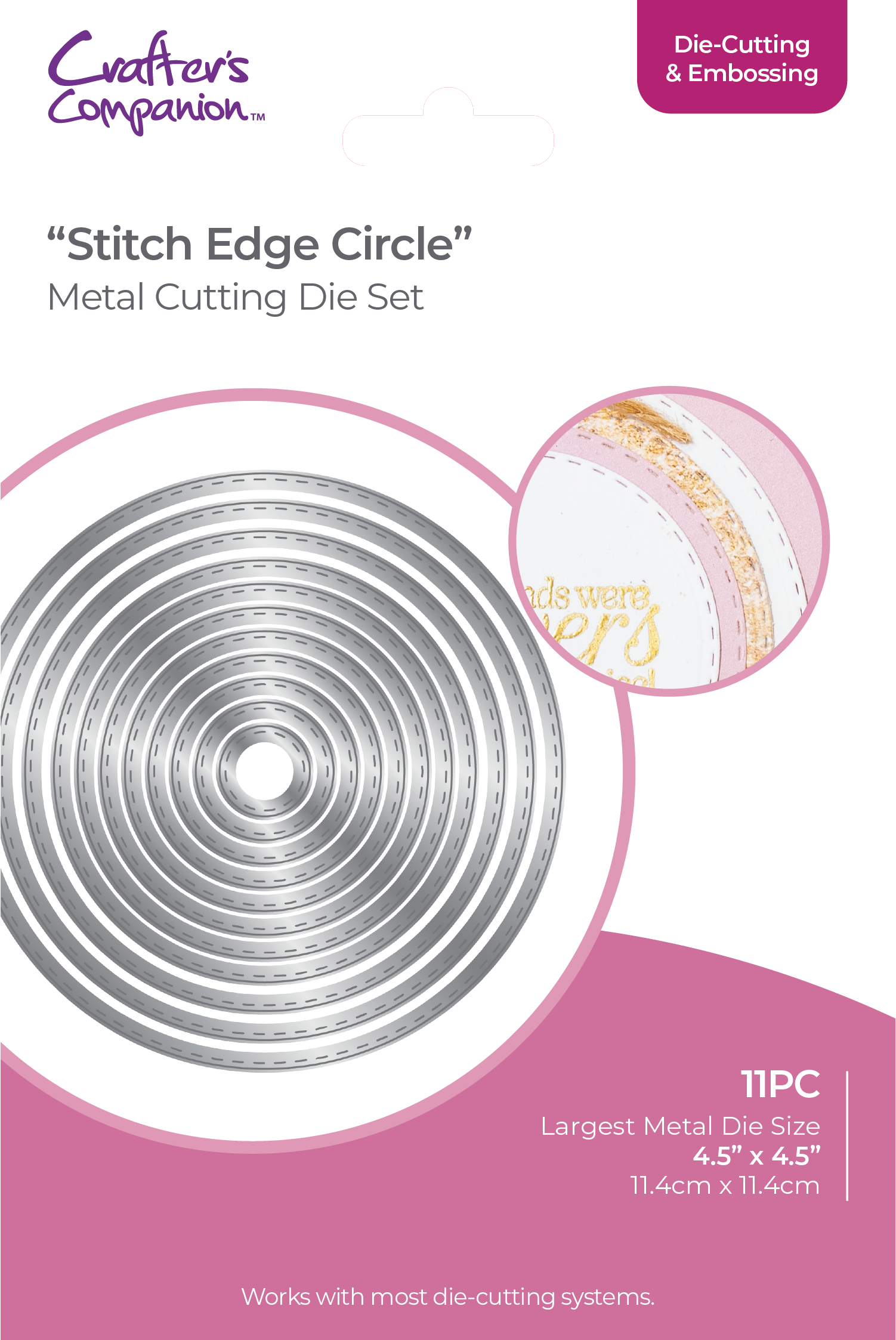 Crafters Companion - Die Cutting & Embossing - Stitch Edge Circle